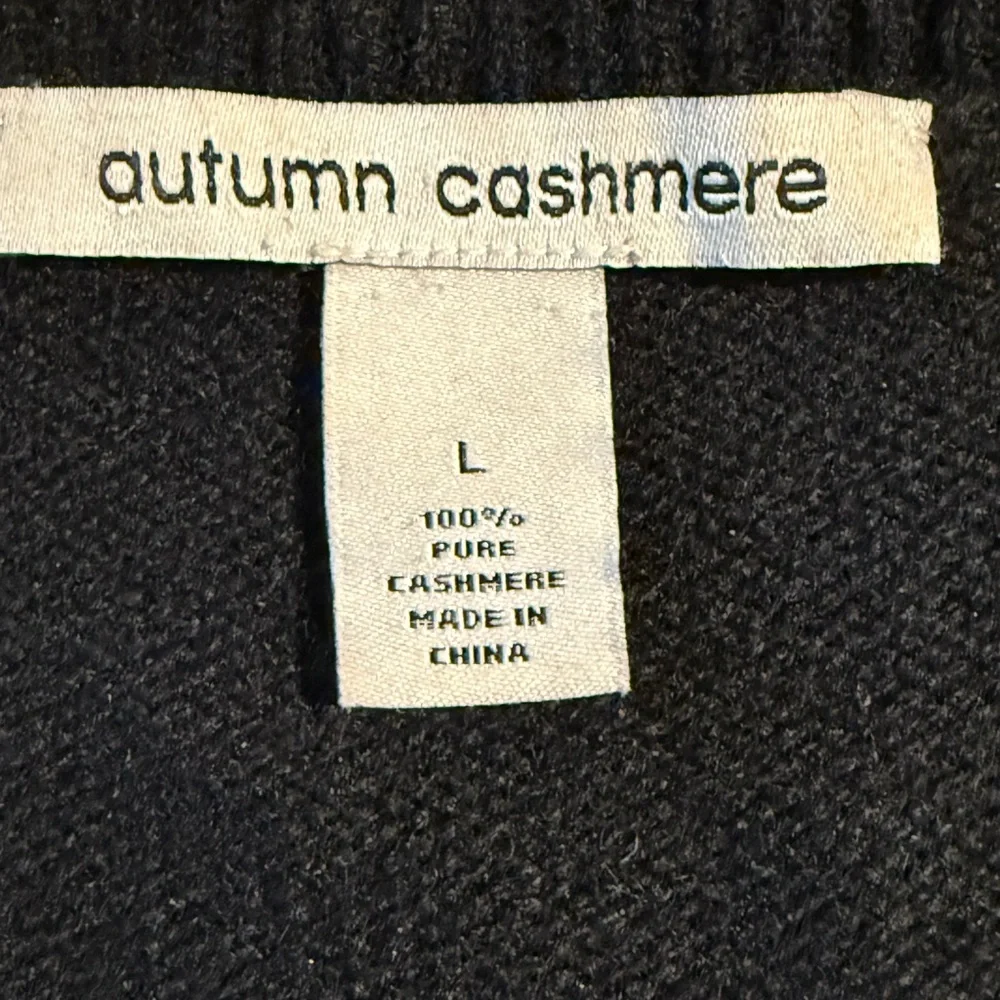 Autumn Cashmere Black Sweater with Lace Detail - Picture 4 of 4